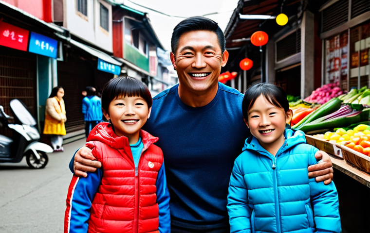 태권도 관련 영화 추천 - **Prompt:** A family of Taekwondo practitioners, fully clothed in modest doboks, performing a synchr...